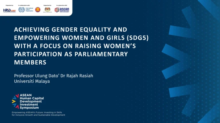 achieving gender equality and empowering women and girls (sdg5) with a focus on raising women’s participation as parliamentary members