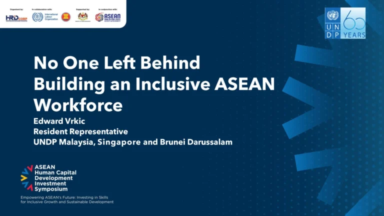no one left behind building an inclusive asean workforce